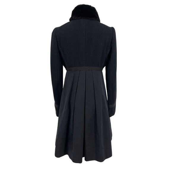 Marc by Marc Jacobs Runway Gemini Melton Coat Faux Fur Collar Double Breasted XS - Picture 9 of 15